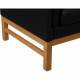 Erik Jørgensen EJ-315 3.personers sofa i nybetrukket sort bizon læder