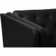Erik Jørgensen EJ-315 3.personers sofa i nybetrukket sort bizon læder