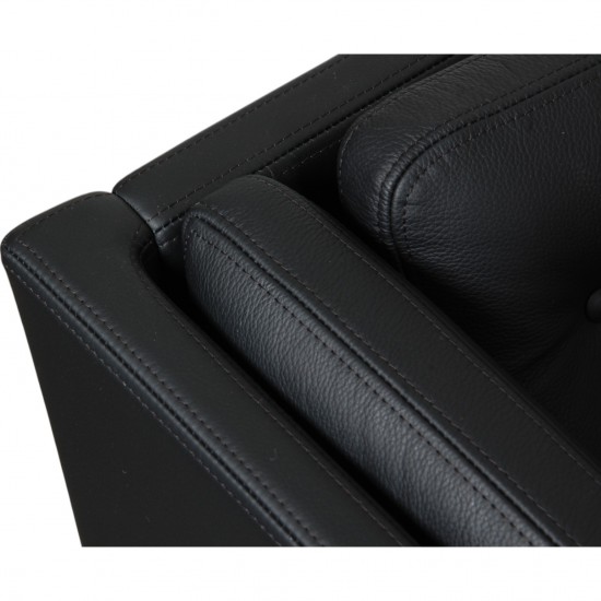 Erik Jørgensen EJ-315 3.personers sofa i nybetrukket sort bizon læder