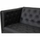 Erik Jørgensen EJ-315 3.personers sofa i nybetrukket sort bizon læder