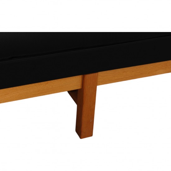 Erik Jørgensen EJ-315 3.personers sofa i nybetrukket sort bizon læder