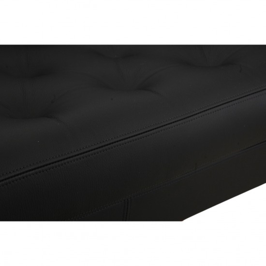 Erik Jørgensen EJ-315 3.personers sofa i nybetrukket sort bizon læder