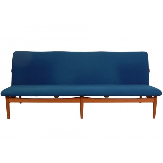 Finn Juhl 3.serater Japan sofa in blue fabric