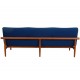 Finn Juhl 3.serater Japan sofa in blue fabric