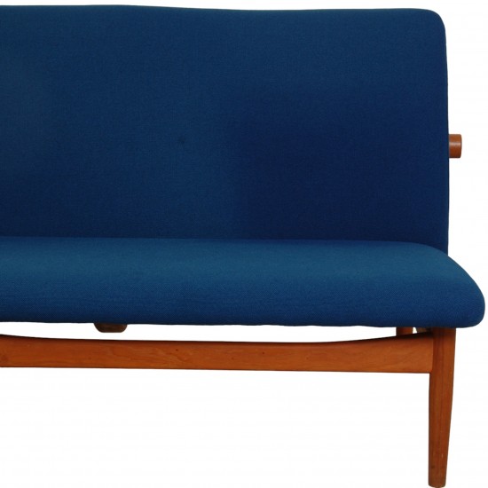 Finn Juhl 3.serater Japan sofa in blue fabric