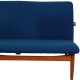 Finn Juhl 3.serater Japan sofa in blue fabric