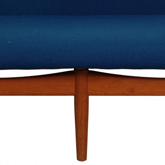 Finn Juhl 3.serater Japan sofa in blue fabric