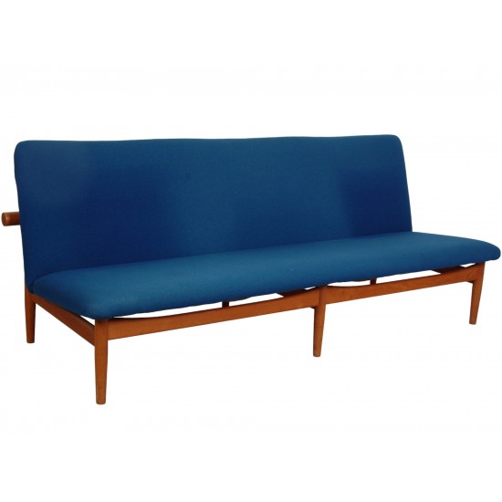 Finn Juhl 3.serater Japan sofa in blue fabric