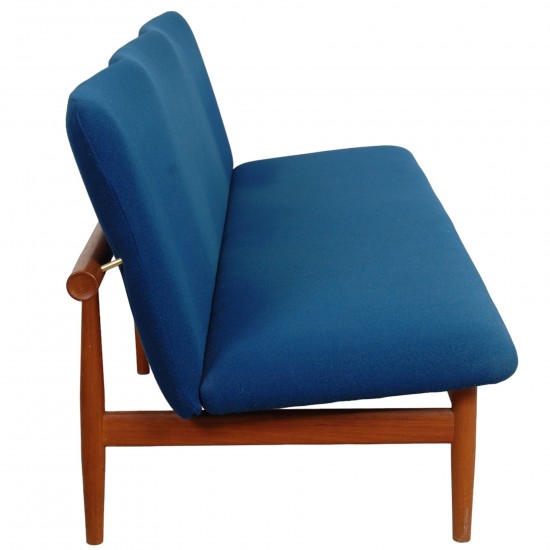 Finn Juhl 3.serater Japan sofa in blue fabric