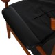 Finn Juhl Bwana chair in black leather and teak