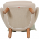 Finn Juhl Pelikan chair in beige fabric