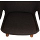 Finn Juhl Pelikan chair in dark grey Hallingdal fabric