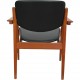Finn Juhl armchair model 196 in black leather