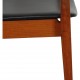Finn Juhl armchair model 196 in black leather