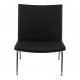 Hans J Wegner Airport chair CH401 with black bison leather