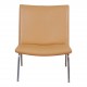 Hans J Wegner AP-40 naturally colored leather with patina 