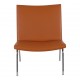 Hans J Wegner Airport chair CH401 with cognac bison leather