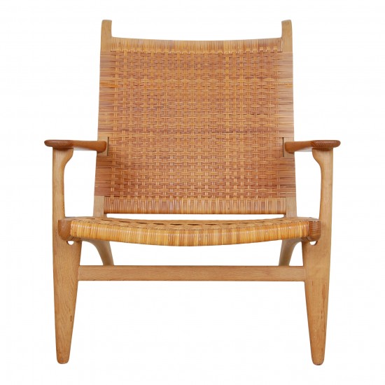 Hans Wegner CH-27 Lounge chair oak