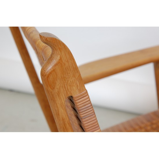 Hans Wegner CH-27 Lounge chair oak