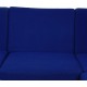 Hans Wegner GE-280 modular sofa in blue fabric