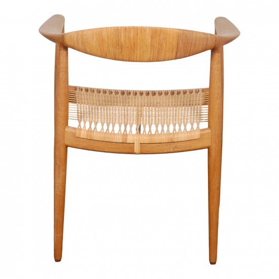 Hans J Wegner The Chair of oak wood and weaved seat 