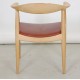 Hans Wegner The chair, Lacquered oak and anilin leather