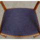 Hans Wegner The chair af ege træ, og sæde af blåt stof