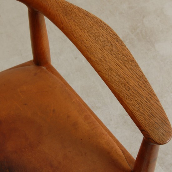 Hans Wegner The chair, patinated oak and leather