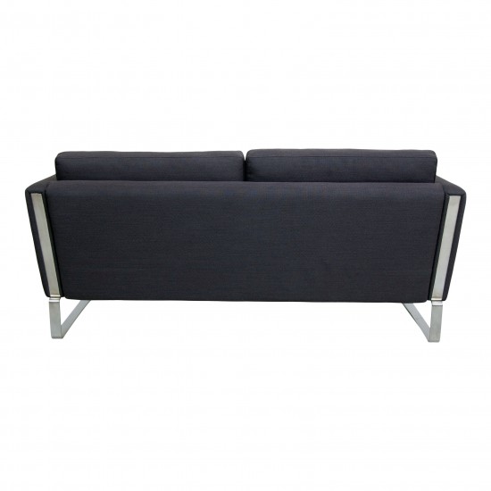 Hans Wegner CH-102 Sofa with grey fabric