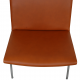 Hans Wegner AP-40 lounge chair reupholstered in walnut anilin leather