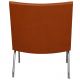 Hans Wegner AP-40 lounge chair reupholstered in walnut anilin leather