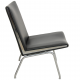 Hans Wegner AP-40 lounge chair in black leather