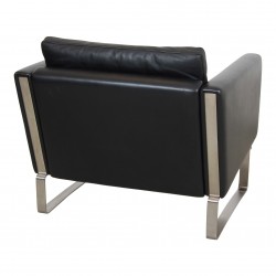 Hans J Wegner CH-101 armchair black patinated leather Hans J Wegner CH-101 armchair black patinated leather