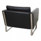 Hans J Wegner CH-101 armchair black patinated leather