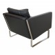 Hans J Wegner CH-101 armchair black patinated leather