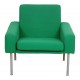 Hans J Wegner Airport chair with green fabric