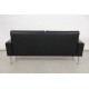 Hans Wegner 2.seater GE-34/2 sofa in patinated black leather