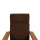 Hans Wegner Ge-290a loungechair with brown fabric