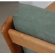 Hans Wegner GE-290 3.seater sofa in green fabric