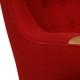 Hans Wegner Papa bear chair in red Hallingdal fabric