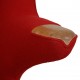 Hans Wegner Papa bear chair in red Hallingdal fabric