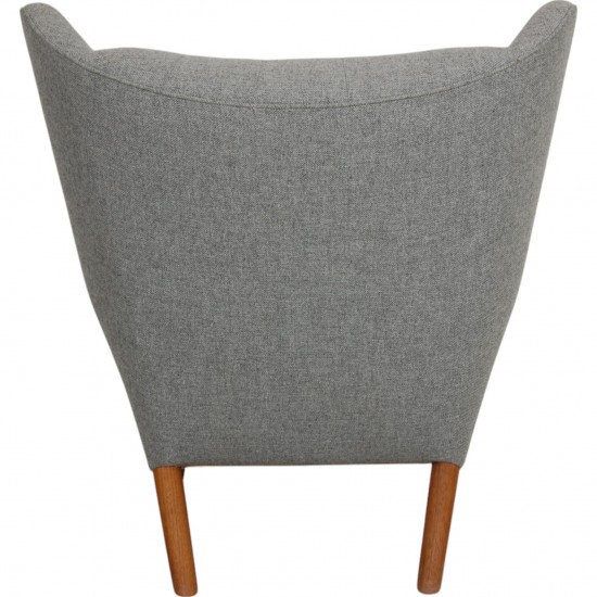 Hans Wegner Bamse stol i gråt Hallingdal stof