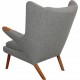 Hans Wegner Bamse stol i gråt Hallingdal stof