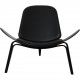 Hans Wegner black CH-07 Shell chair