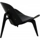 Hans Wegner black CH-07 Shell chair