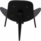 Hans Wegner black CH-07 Shell chair