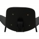 Hans Wegner black CH-07 Shell chair