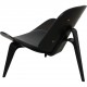 Hans Wegner black CH-07 Shell chair
