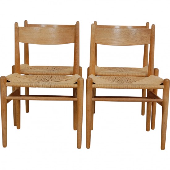 Set of 6 Hans Wegner CH-36 chairs in oak