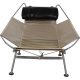 Hans Wegner Flagline stol sort læder hynde